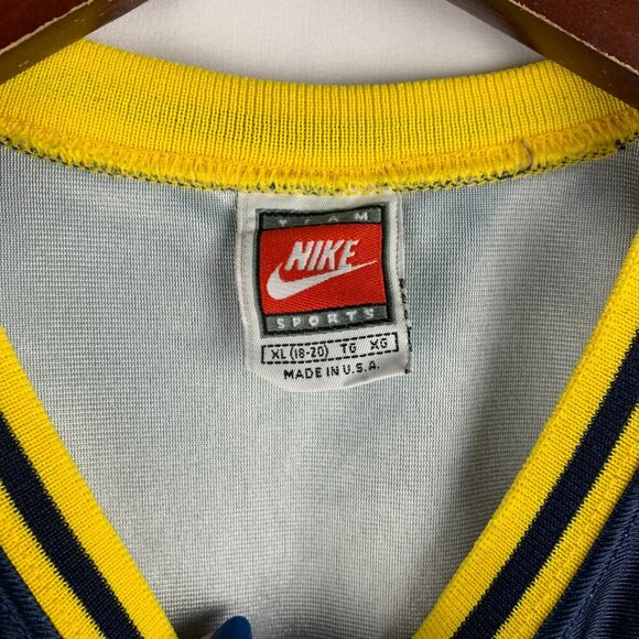 Vintage 1997 Nike Michigan Wolverines Youth Basketball Jersey #54 XL Made in USA - Picture 5 of 9